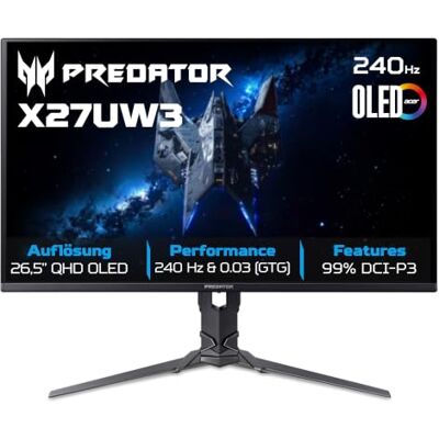 Acer Predator X27U W3bmiiprx X Series OLED-Monitor Gaming 68,6 cm (27 inch) Acer Predator X27U W3bmiiprx X Series OLED-Monitor Gaming 68,6 cm (27 inch)