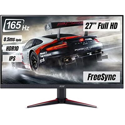 Acer Nitro VG270Sbmiipx 27 inch Full HD IPS Gaming PC Monitor 144Hz (165Hz Overclock), 1920x1080, 16:9, FreeSync, 2ms G2G, 250 Nits, ComfyView anti-reflectie, 2 x HDMI/DP kantelbare pc-monitor Acer Nitro VG270Sbmiipx 27 inch Full HD IPS Gaming PC Monitor 144Hz (165Hz Overclock), 1920x1080, 16:9, FreeSync, 2ms G2G, 250 Nits, ComfyView anti-reflectie, 2 x HDMI/DP kantelbare pc-monitor