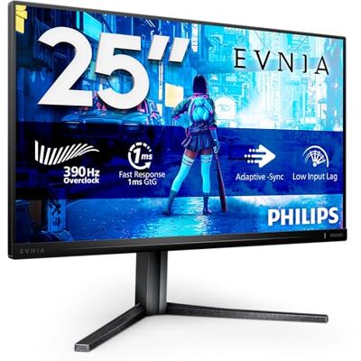 Philips Evnia 25M2N5200U Gaming Monitor Full HD 25 inch 360Hz, 1ms, FreeSync Premium, HDR400 (1920x1080, 2x HDMI 2.0, 1x DisplayPort 1.4, USB-hub) zwart Philips Evnia 25M2N5200U Gaming Monitor Full HD 25 inch 360Hz, 1ms, FreeSync Premium, HDR400 (1920x1080, 2x HDMI 2.0, 1x DisplayPort 1.4, USB-hub) zwart