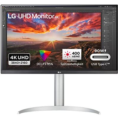 LG Electronics 27UP85NP-W 4K UHD 27 inch (68 cm), 3840 x 2160, 16:9, VESA DisplayHDR 400, AMD FreeSync, IPS met DCI-P3 95%, 5ms GTG, wit en zwart LG Electronics 27UP85NP-W 4K UHD 27 inch (68 cm), 3840 x 2160, 16:9, VESA DisplayHDR 400, AMD FreeSync, IPS met DCI-P3 95%, 5ms GTG, wit en zwart