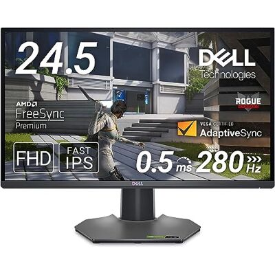 Dell G2524H 24,5 inch Full HD (1920 x 1080) gaming-monitor, 280 Hz (OC), Fast IPS, 0,5 ms, AMD FreeSync Premium, compatibel met NVIDIA G-SYNC, 99% sRGB, 2 x DisplayPort, HDMI, 3 x USB, 3 jaar garantie Dell G2524H 24,5 inch Full HD (1920 x 1080) gaming-monitor, 280 Hz (OC), Fast IPS, 0,5 ms, AMD FreeSync Premium, compatibel met NVIDIA G-SYNC, 99% sRGB, 2 x DisplayPort, HDMI, 3 x USB, 3 jaar garantie