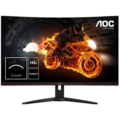 AOC Gaming C32G1 80 Cm (31,5 Inch) Gebogen Monitor (Fhd, Hdmi, 1 Ms Reactietijd, Displayport, 144 Hz, 1920 X 1080 Pixels, Free-Sync), Zwart AOC Gaming C32G1 80 Cm (31,5 Inch) Gebogen Monitor (Fhd, Hdmi, 1 Ms Reactietijd, Displayport, 144 Hz, 1920 X 1080 Pixels, Free-Sync), Zwart