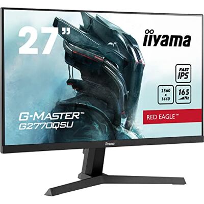 IIYAMA G-Master Red Eagle G2770QSU-B1 LED Gaming Monitor Fast IPS 68,5 cm 27 inch WQHD HDMI DP USB3.0 0,5ms 165Hz FreeSync Premium Pro zwart IIYAMA G-Master Red Eagle G2770QSU-B1 LED Gaming Monitor Fast IPS 68,5 cm 27 inch WQHD HDMI DP USB3.0 0,5ms 165Hz FreeSync Premium Pro zwart