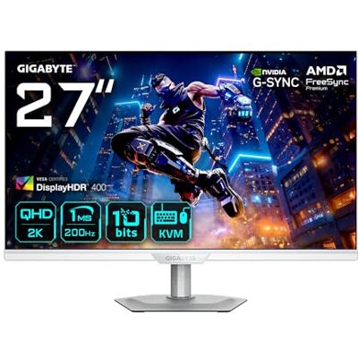 Gigabyte M27Q2 QD ICE Gaming Monitor QHD 27" 2560x1440, 200Hz, 1ms, 350cd/m², FreeSync Premium, Display HDR400, HDMI 2.0, Displayport 1.4 Gigabyte M27Q2 QD ICE Gaming Monitor QHD 27" 2560x1440, 200Hz, 1ms, 350cd/m², FreeSync Premium, Display HDR400, HDMI 2.0, Displayport 1.4