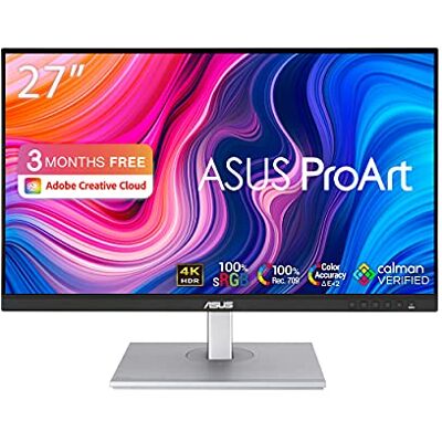 Asus ProArt PA279CV 27 inch 4K pc-monitor IPS-paneel 3840 x 2160-350 cd/m² Display-poort, 2x HDMI, USB-C en 4x USB 3.0 Delta E< 2 HDR 10-100% sRGB / 100% Rec. 709 Ergonomique, pivot, vérifié Calman, haute fidélité des couleurs, HDR 10, Eye Care, hauteur Asus ProArt PA279CV 27 inch 4K pc-monitor IPS-paneel 3840 x 2160-350 cd/m² Display-poort, 2x HDMI, USB-C en 4x USB 3.0 Delta E< 2 HDR 10-100% sRGB / 100% Rec. 709 Ergonomique, pivot, vérifié Calman, haute fidélité des couleurs, HDR 10, Eye Care, hauteur