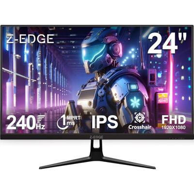 Z-Edge 24 inch gaming pc-monitor 240 Hz, IPS Panel, 1ms, FreeSync, FHD (1920 x 1080), gaming monitor 16:9, verstelbare helling, 2× HDMI2.0 & 2× DP1.4, 350cd/m², HDR10, VESA 75 x 75 mm (DP kabel inbegrepen) Z-Edge 24 inch gaming pc-monitor 240 Hz, IPS Panel, 1ms, FreeSync, FHD (1920 x 1080), gaming monitor 16:9, verstelbare helling, 2× HDMI2.0 & 2× DP1.4, 350cd/m², HDR10, VESA 75 x 75 mm (DP kabel inbegrepen)