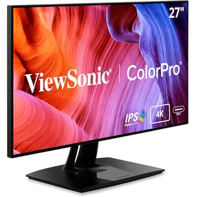 ViewSonic ColorPro VP2768A-4K 68,6 cm (27 inch) fotograaf monitor met kalibratiefunctie (4K, IPS met Delta E<2, 100% sRGB, HDMI, DP, RJ45, USB-C, in hoogte verstelbaar, 5 wisselservice ViewSonic ColorPro VP2768A-4K 68,6 cm (27 inch) fotograaf monitor met kalibratiefunctie (4K, IPS met Delta E<2, 100% sRGB, HDMI, DP, RJ45, USB-C, in hoogte verstelbaar, 5 wisselservice