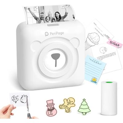 Buyounger , mini-fotoprinter, , thermische printer, bluetooth, peripage, printer, zonder inkt, draagbaar, voor smartphone, zakformaat, klein, zwart en wit Buyounger , mini-fotoprinter, , thermische printer, bluetooth, peripage, printer, zonder inkt, draagbaar, voor smartphone, zakformaat, klein, zwart en wit
