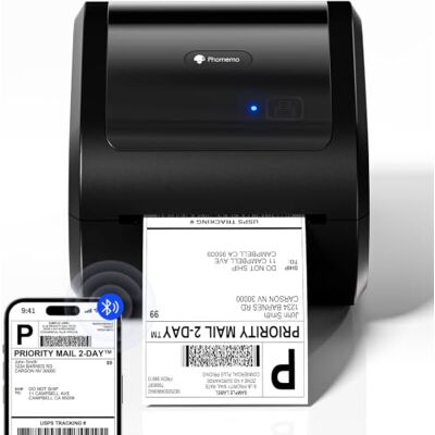 Phomemo 520BT Thermische Bluetooth labelprinter 4x6 voor DHL, UPS, pakketverzending, compatibel met kleine bedrijven, Ebay en Amazon Phomemo 520BT Thermische Bluetooth labelprinter 4x6 voor DHL, UPS, pakketverzending, compatibel met kleine bedrijven, Ebay en Amazon