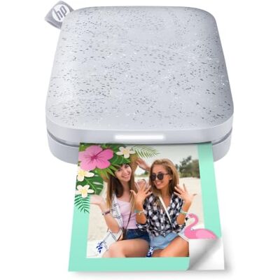 HP Sprocket 2 x 3 Instant fotoprinter voor smartphone, draadloze mobiele kleurenprinter, zink-zelfklevende foto's, iOS- en Android-print, compatibel met Bluetooth, maanparel HP Sprocket 2 x 3 Instant fotoprinter voor smartphone, draadloze mobiele kleurenprinter, zink-zelfklevende foto's, iOS- en Android-print, compatibel met Bluetooth, maanparel