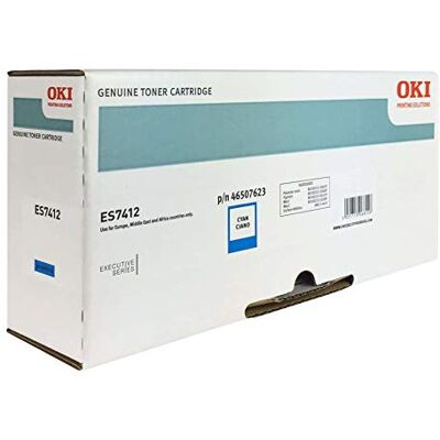Oki Cyaan Original tonercartridge voor ES 7412dn Oki Cyaan Original tonercartridge voor ES 7412dn