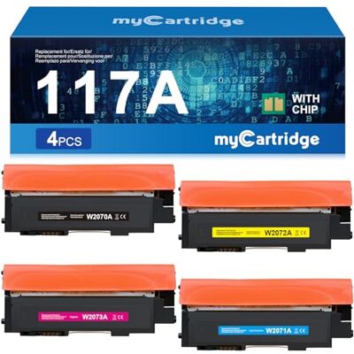 MYCARTRIDGE 117 A toner (met chip) vervanging voor HP 117A toner compatibel met HP Color Laser MFP 179FWG 179FNW 178NWG 178NW 150NW 150A (zwart/geel/cyaan/magenta) MYCARTRIDGE 117 A toner (met chip) vervanging voor HP 117A toner compatibel met HP Color Laser MFP 179FWG 179FNW 178NWG 178NW 150NW 150A (zwart/geel/cyaan/magenta)