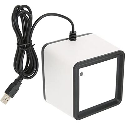 Annadue 1D 2D QR Desktop Barcodescanner, Omnidirectionele Desktop Barcodelezer Scanner, Handsfree Automatische Barcodelezer, voor Supermarkt, Bibliotheek Annadue 1D 2D QR Desktop Barcodescanner, Omnidirectionele Desktop Barcodelezer Scanner, Handsfree Automatische Barcodelezer, voor Supermarkt, Bibliotheek