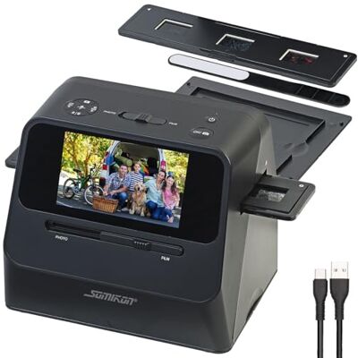 Somikon 3-in-1 fotoscanner voor foto's, dia's en negatieven met HDMI-uitgang, oplaadbare batterij (scanner, fotoscanner, scannen) Somikon 3-in-1 fotoscanner voor foto's, dia's en negatieven met HDMI-uitgang, oplaadbare batterij (scanner, fotoscanner, scannen)