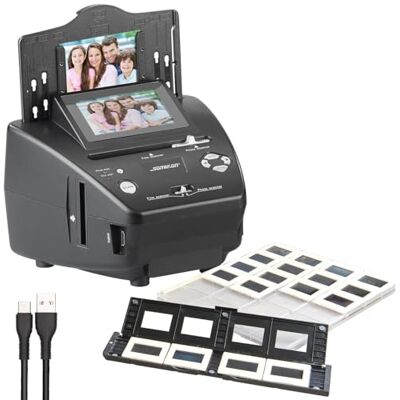 Somikon Dia- en negatiefscanner met scherm, zonder pc, 2850 dpi, 20 MP (fotoscanner, dia's, diascaner) Somikon Dia- en negatiefscanner met scherm, zonder pc, 2850 dpi, 20 MP (fotoscanner, dia's, diascaner)