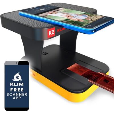 KLIM K2 35 mm mobiele filmscanner + positieve en negatieve diascanner + fotoscanner + dia-scanner + je eigen ontwikkelingsstation thuis + KLIM K2 35 mm mobiele filmscanner + positieve en negatieve diascanner + fotoscanner + dia-scanner + je eigen ontwikkelingsstation thuis +