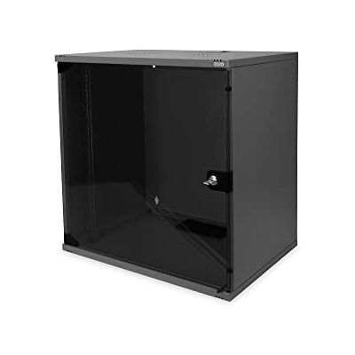Digitus Netwerkkast, 19 inch, 12 UH, niet gemonteerd, wandmontage, diepte 400 mm, draagvermogen 60 kg, glazen deur, SOHO-serie, grijs Digitus Netwerkkast, 19 inch, 12 UH, niet gemonteerd, wandmontage, diepte 400 mm, draagvermogen 60 kg, glazen deur, SOHO-serie, grijs