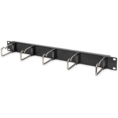 Digitus Kabelopbergpaneel 1UH 5 geleidingsbeugels 40 x 75 mm 19 inch voor netwerkkabels en netwerkkabels zwart Digitus Kabelopbergpaneel 1UH 5 geleidingsbeugels 40 x 75 mm 19 inch voor netwerkkabels en netwerkkabels zwart