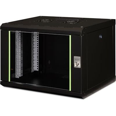 Digitus Netwerkkast 19 inch rek 7U 600 mm x 450 mm (b x d) nuttige diepte 370 mm wandmontage toegestane belasting 100 kg glazen deur IP20 enkele serie zwart Digitus Netwerkkast 19 inch rek 7U 600 mm x 450 mm (b x d) nuttige diepte 370 mm wandmontage toegestane belasting 100 kg glazen deur IP20 enkele serie zwart