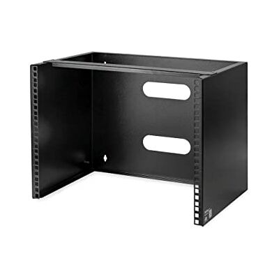 StarTech . com 8U wandhouder voor brouwbay 13,75 inch diepte 19 inch Netwerkframe met laag profiel, voor ondiepe apparatuur, kabelmanagement door toegang aan de achterkant StarTech . com 8U wandhouder voor brouwbay 13,75 inch diepte 19 inch Netwerkframe met laag profiel, voor ondiepe apparatuur, kabelmanagement door toegang aan de achterkant
