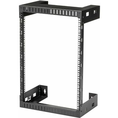 StarTech . com 15U wandrek met 2 stijlen, 19 inch serverrek met open frame, diepte 12 inch, wandgegevensrek voor IT/AV/patchpaneel inclusief moer en kooischroef (RK15WALLO) StarTech . com 15U wandrek met 2 stijlen, 19 inch serverrek met open frame, diepte 12 inch, wandgegevensrek voor IT/AV/patchpaneel inclusief moer en kooischroef (RK15WALLO)