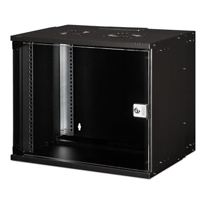 Digitus Netwerkkast, 19 inch 9 UH, niet gemonteerd, wandmontage, diepte 400 mm, werkdiepte 319,25 mm, draagvermogen 60 kg, glazen deur, SOHO Pro serie, zwart Digitus Netwerkkast, 19 inch 9 UH, niet gemonteerd, wandmontage, diepte 400 mm, werkdiepte 319,25 mm, draagvermogen 60 kg, glazen deur, SOHO Pro serie, zwart
