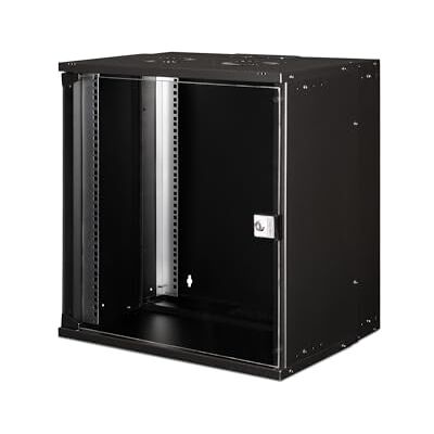 Digitus Netwerkkast, 19 inch rack 12 UH, niet gemonteerd, wandmontage, diepte 400 mm, werkdiepte 319,25 mm, draagvermogen 60 kg, glazen deur, SOHO Pro serie, zwart Digitus Netwerkkast, 19 inch rack 12 UH, niet gemonteerd, wandmontage, diepte 400 mm, werkdiepte 319,25 mm, draagvermogen 60 kg, glazen deur, SOHO Pro serie, zwart