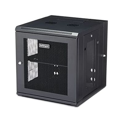 StarTech . com 12U 19 inch wandgemonteerde netwerkkast afsluitbare scharnierende wandkast geventileerd rek diepte 50,8 cm wandgemonteerde netwerkschakelkast (RK1224WALHM) StarTech . com 12U 19 inch wandgemonteerde netwerkkast afsluitbare scharnierende wandkast geventileerd rek diepte 50,8 cm wandgemonteerde netwerkschakelkast (RK1224WALHM)