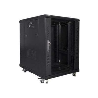Lanberg Kast Rack FF01-6815-12B (15U; 19 inch; 848 mm/600 mm/800 mm; Standing; Glas; 800 kg; Kleur Zwart. Lanberg Kast Rack FF01-6815-12B (15U; 19 inch; 848 mm/600 mm/800 mm; Standing; Glas; 800 kg; Kleur Zwart.