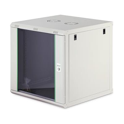 Digitus Dynamic Basic Netwerkkast, 19 inch, 12 H, wandmontage, 600 mm diepte, draagvermogen 60 kg, glazen deur, grijs Digitus Dynamic Basic Netwerkkast, 19 inch, 12 H, wandmontage, 600 mm diepte, draagvermogen 60 kg, glazen deur, grijs
