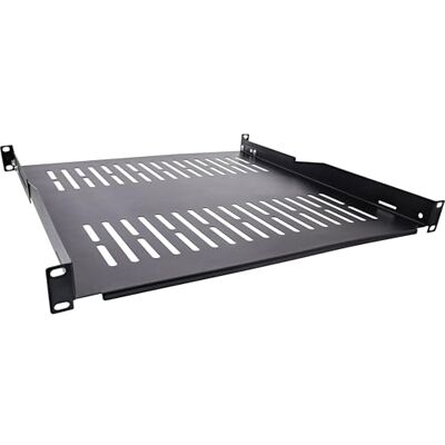 InLine Tablet 19", 450 mm, 50 kg, 1U, RAL 9005 zwart, 19114E InLine Tablet 19", 450 mm, 50 kg, 1U, RAL 9005 zwart, 19114E