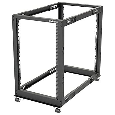 StarTech . com Mobiele serverrek 18U 4-polig, 19 inch 4-polige netwerkrek met wielen, rack met verstelbare diepte voor pc/AV/IT wielen/nivelleringsvoeten/vloerbevestiging (4POSTRACK18U) StarTech . com Mobiele serverrek 18U 4-polig, 19 inch 4-polige netwerkrek met wielen, rack met verstelbare diepte voor pc/AV/IT wielen/nivelleringsvoeten/vloerbevestiging (4POSTRACK18U)