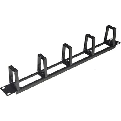 LINK Geperforeerde kabelgeleider voor kasten met 5 haken, 19 inch, zwart LINK Geperforeerde kabelgeleider voor kasten met 5 haken, 19 inch, zwart