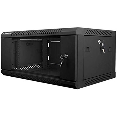 Lanberg rack cabinets Wall-Mounted Rack 19" Demounted Flat Pack 4u/600x600mm zwart Lanberg rack cabinets Wall-Mounted Rack 19" Demounted Flat Pack 4u/600x600mm zwart