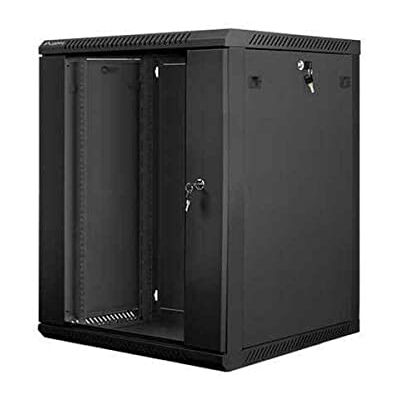 Lanberg Kast met wandmontage, 48,26 cm, plat pakket voor montage, 15 u, 600 x 600 mm, zwart Lanberg Kast met wandmontage, 48,26 cm, plat pakket voor montage, 15 u, 600 x 600 mm, zwart