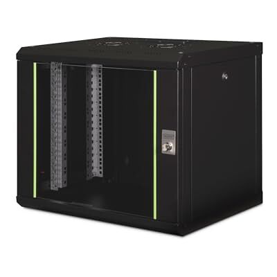 Digitus Netwerkkast 19 inch rek 9U 600 mm x 450 mm (b x d) nuttige diepte 370 mm wandmontage toegestane belasting 100 kg glazen deur IP20 enkele serie zwart Digitus Netwerkkast 19 inch rek 9U 600 mm x 450 mm (b x d) nuttige diepte 370 mm wandmontage toegestane belasting 100 kg glazen deur IP20 enkele serie zwart