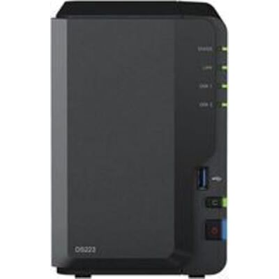 Synology DS223 2-bay NAS-station (Realtek RTD1619B Quad-Core 2 GB RAM 1 x RJ-45 1 GbE LAN-poort) 16 TB met 2 x 8 TB harde schijven Synology DS223 2-bay NAS-station (Realtek RTD1619B Quad-Core 2 GB RAM 1 x RJ-45 1 GbE LAN-poort) 16 TB met 2 x 8 TB harde schijven
