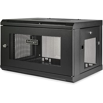 StarTech . com 6U 2-post netwerk wandkast met 1U plank, 48,3 cm wandrek server rack voor computer/computerapparatuur StarTech . com 6U 2-post netwerk wandkast met 1U plank, 48,3 cm wandrek server rack voor computer/computerapparatuur
