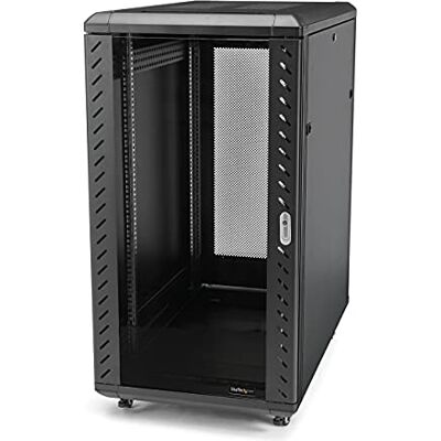 StarTech . com 18U Server Rack Kast met 4 Polen, 19" Rackkast voor IT-/Netwerk Apparatuur, met Verstelbare Montagerails StarTech . com 18U Server Rack Kast met 4 Polen, 19" Rackkast voor IT-/Netwerk Apparatuur, met Verstelbare Montagerails