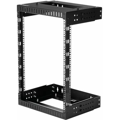 StarTech . com 15U wandrek met 2 stijlen, 19 inch serverrek met open frame, instelbare diepte, wanddata rack voor IT/AV Inclusief bevestigingsmoeren en schroeven (RK15WALLOA) StarTech . com 15U wandrek met 2 stijlen, 19 inch serverrek met open frame, instelbare diepte, wanddata rack voor IT/AV Inclusief bevestigingsmoeren en schroeven (RK15WALLOA)