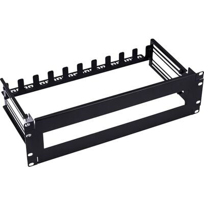 InLine 19106A 3U stroomonderbrekerstang met DIN-rail in diepte verstelbaar InLine 19106A 3U stroomonderbrekerstang met DIN-rail in diepte verstelbaar