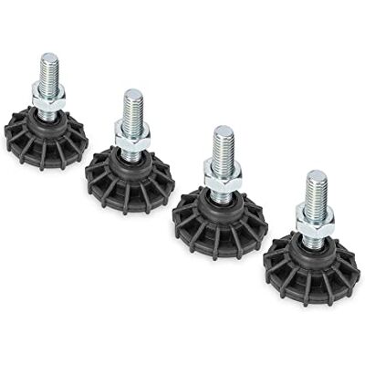 Digitus Upgrade voeten voor 19 inch netwerk- en serverkasten van 4 stuks 250 kg belasting per voet pvc-kunststof poten M10 schroefdraad zwart Digitus Upgrade voeten voor 19 inch netwerk- en serverkasten van 4 stuks 250 kg belasting per voet pvc-kunststof poten M10 schroefdraad zwart