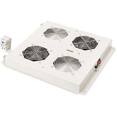 Digitus Ventilatie-eenheid met 2 ventilatoren, lichtgrijs Digitus Ventilatie-eenheid met 2 ventilatoren, lichtgrijs