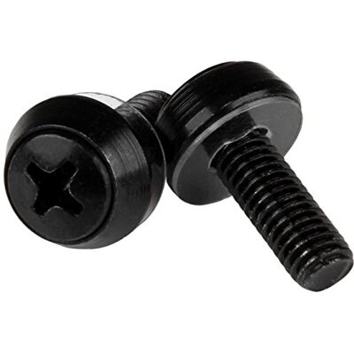 StarTech .com 50 stuks montageschroeven M6 x 12 mm zwart StarTech .com 50 stuks montageschroeven M6 x 12 mm zwart