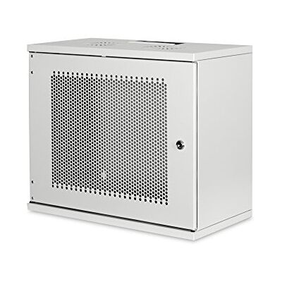 Digitus Netwerkkast, 19 inch 9 UH, niet gemonteerd, wandmontage, diepte 400 mm, draagvermogen 60 kg, geperforeerde deur, SOHO-serie, grijs Digitus Netwerkkast, 19 inch 9 UH, niet gemonteerd, wandmontage, diepte 400 mm, draagvermogen 60 kg, geperforeerde deur, SOHO-serie, grijs