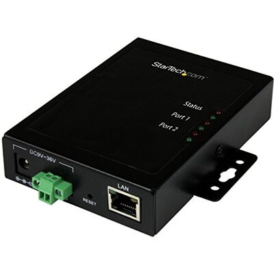 StarTech .com 2 seriële RS232 naar IP Ethernet randapparatuur servers, metallic, monteerbaar (NETRS2322P) StarTech .com 2 seriële RS232 naar IP Ethernet randapparatuur servers, metallic, monteerbaar (NETRS2322P)