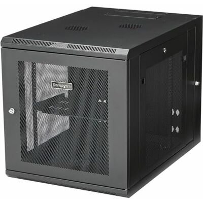 StarTech .com Wandkast 12U 19 inch kast met 4 poten en scharnieren 61 cm diep kast voor afsluitbare IT-apparatuur Geventileerd flexibel computerrek (RK1232WALHM) StarTech .com Wandkast 12U 19 inch kast met 4 poten en scharnieren 61 cm diep kast voor afsluitbare IT-apparatuur Geventileerd flexibel computerrek (RK1232WALHM)