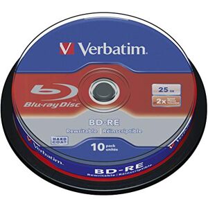 Verbatim 43694 BD-RE Blu-rayschijven, enkele laag, 2x, krasbestendig oppervlak, 25 GB, spindel van 10 stuks Verbatim 43694 BD-RE Blu-rayschijven, enkele laag, 2x, krasbestendig oppervlak, 25 GB, spindel van 10 stuks