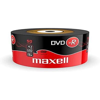 Maxell DVD-R 4,7 GB 16 x spindle 50 stuks Maxell DVD-R 4,7 GB 16 x spindle 50 stuks