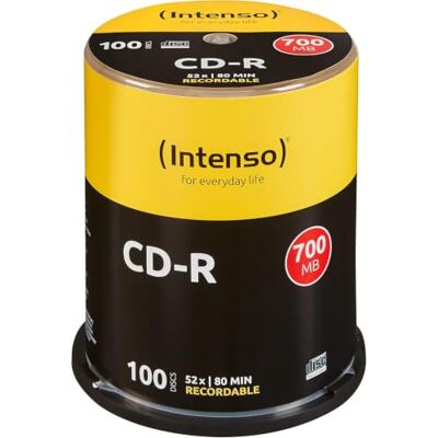 Intenso CD-R 700 MB, 52x spindle, 100 stuks (Duitse import) Intenso CD-R 700 MB, 52x spindle, 100 stuks (Duitse import)
